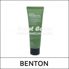 [BENTON] ★ Big Sale 75% ★ (sc) Deep Green Tea Cleansing Foam 120g / EXP 2024.09 / 3599(8) / 10,000 won(8)